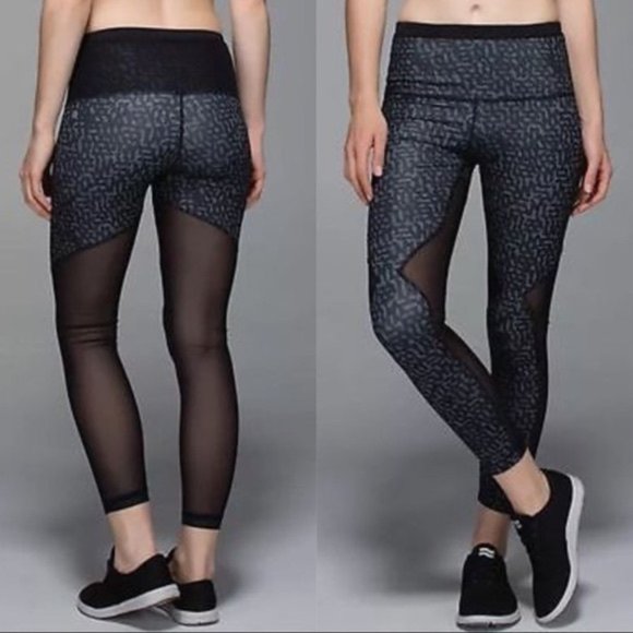 Lululemon Running In The City mesh 7/8 tights